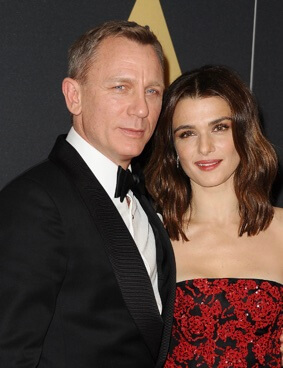 Rachel Weisz with her current husband.